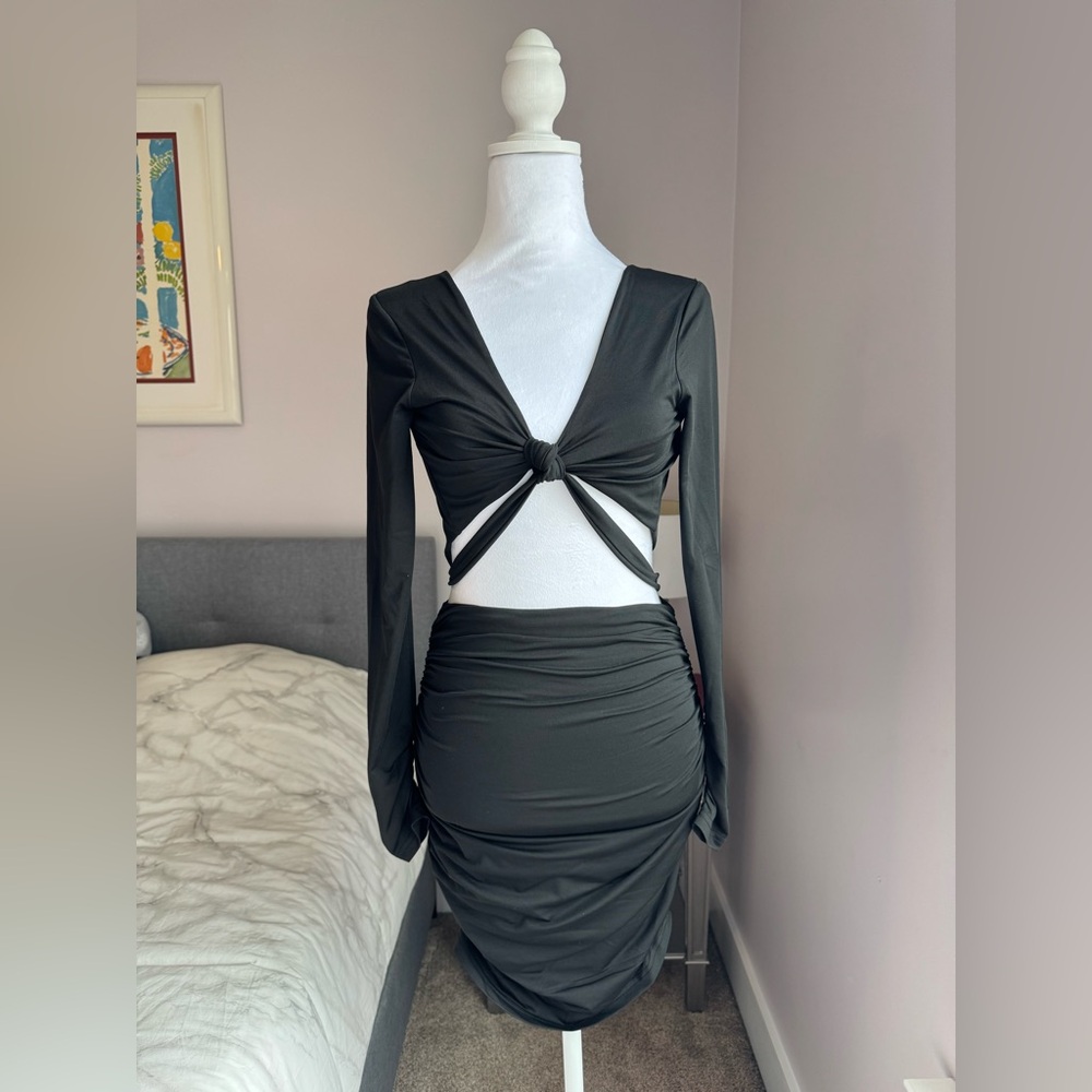 NWT Superdown Rubena Black Cut Out Mini Dress Size S